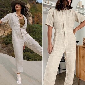 MATE the Label Cream Jumpsuit